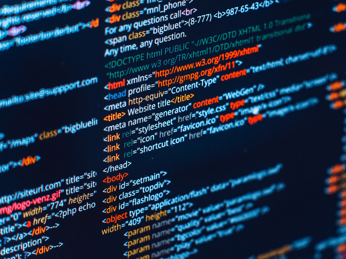 image of schema code on a website with query strings